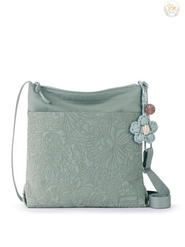 Sakroots Banyan Basic Crossbody Bag - Recycled Eco-Twill, Adjustable Strap,
